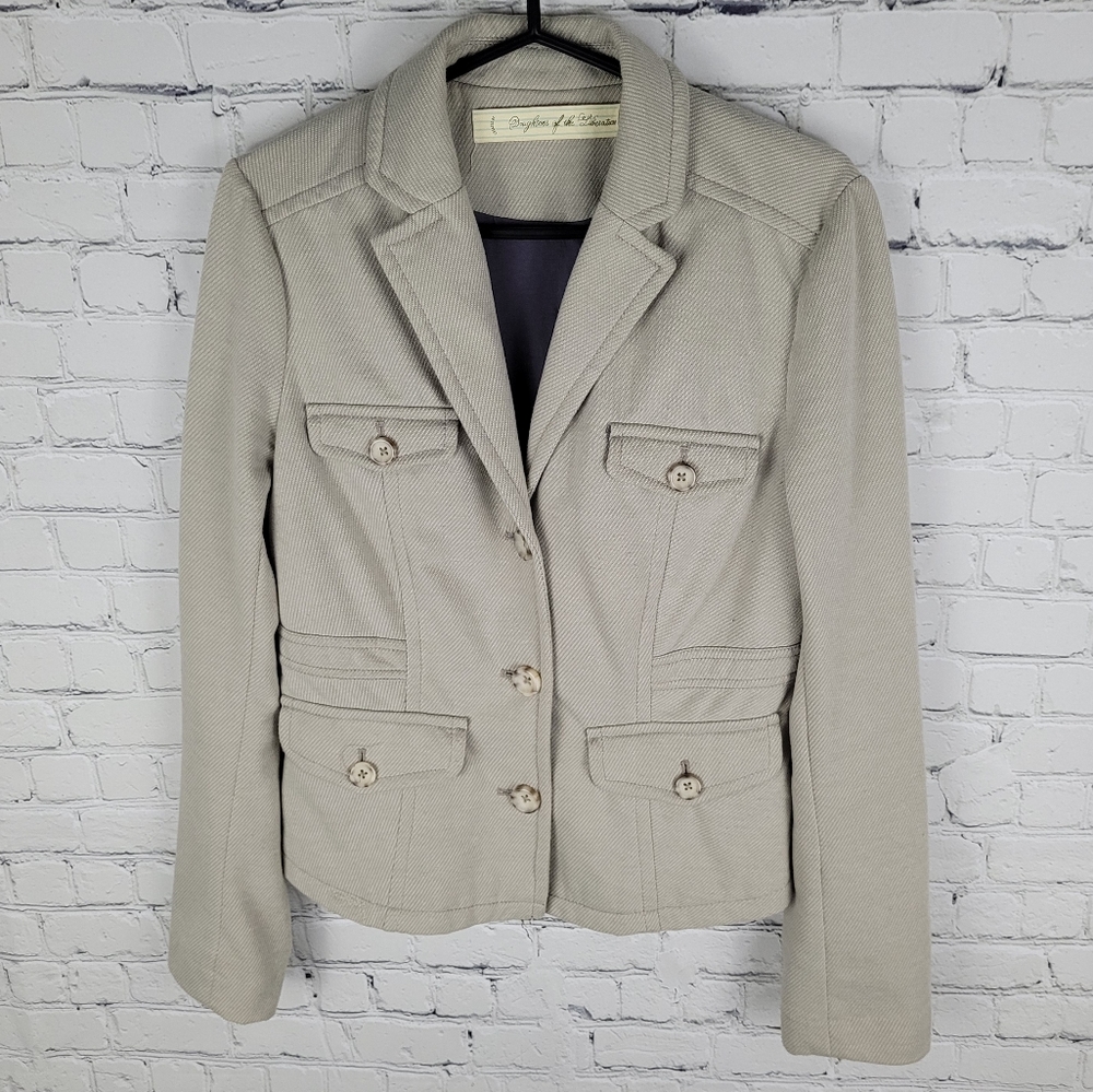 DAUGHTERS OF THE LIBERATION | Anthro tweed 3 button blazer jacket